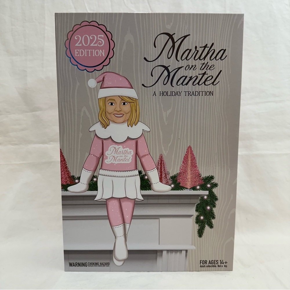 Martha on the Mantel 2025 Edition Holiday Figurine - Pink